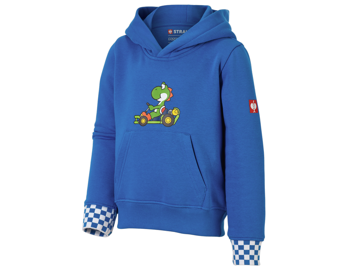 Kollaborationen: Mario Kart Hoody, Kinder + aurorablau