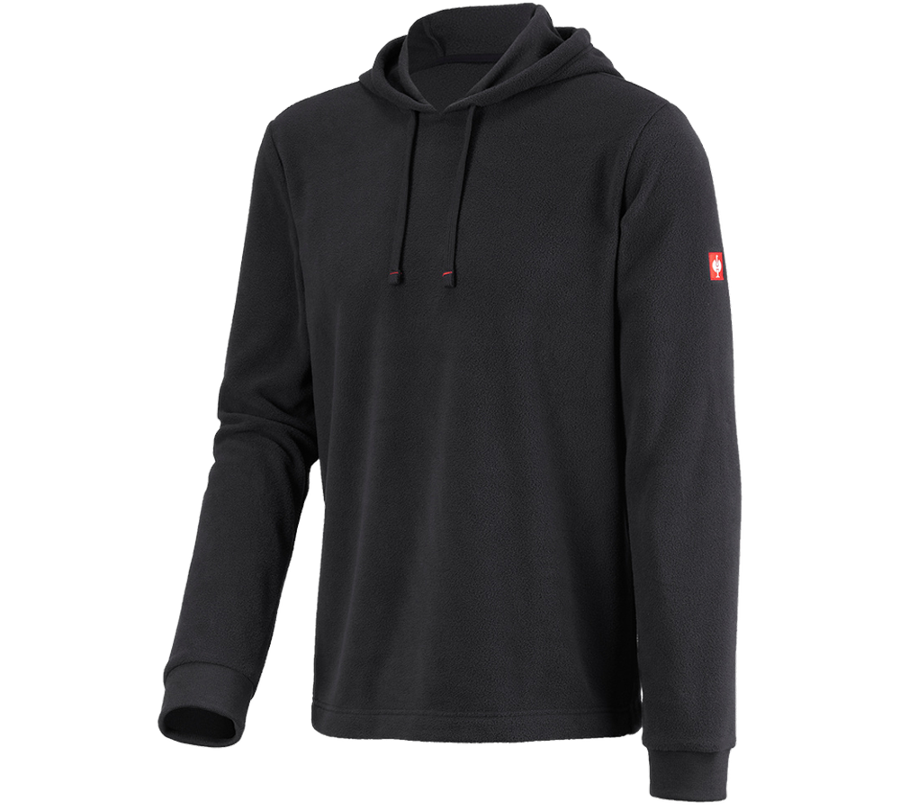 Accessoires: e.s. Fleece Hoody + schwarz