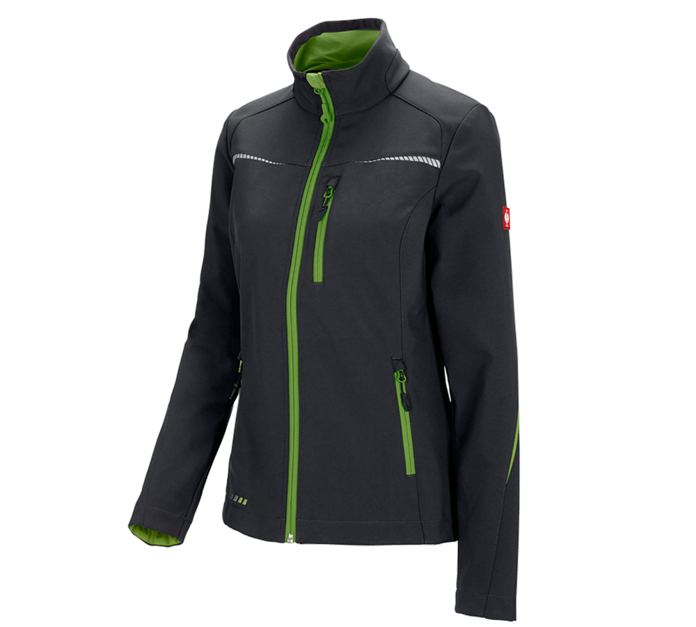 Giacche da lavoro: Giacca Softshell e.s.motion 2020, donna + nero/verde mare