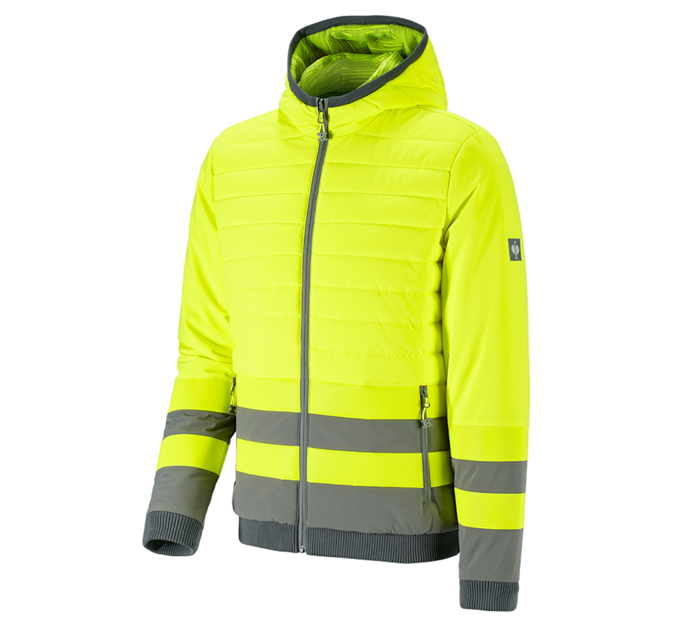 Jacken: Warnschutz Wendejacke e.s.motion ten + warngelb/granit