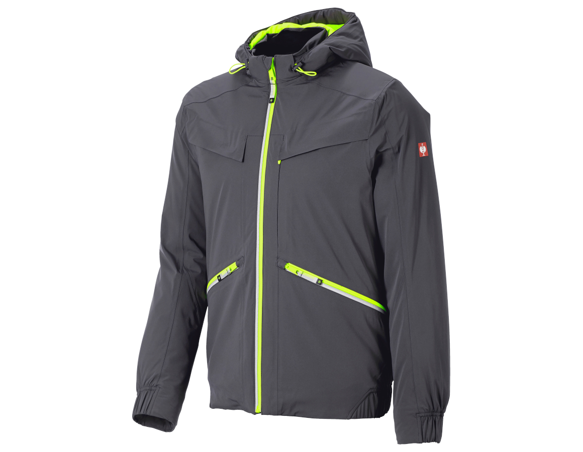 Jacken: Winterjacke e.s.ambition + anthrazit/warngelb