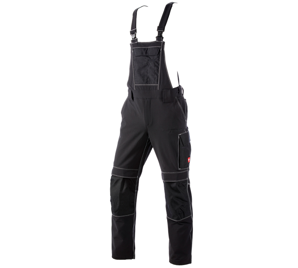 Hosen: Funktions Latzhose e.s.dynashield + schwarz