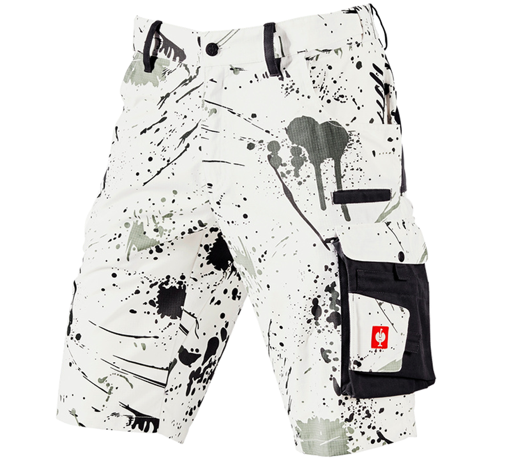 Hosen: e.s. Shorts Painter + weiß/graphit