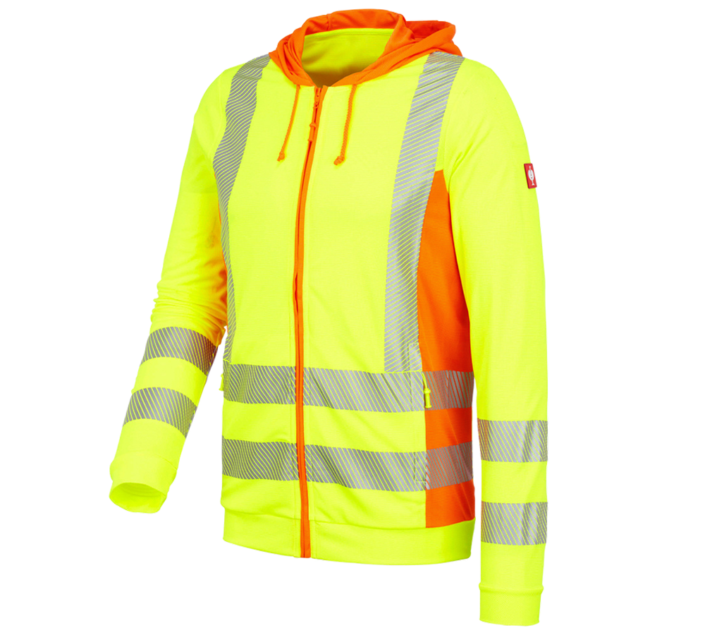 Themen: Warnschutz Funktions Kapuzen-Jacke e.s.motion 2020 + warngelb/warnorange