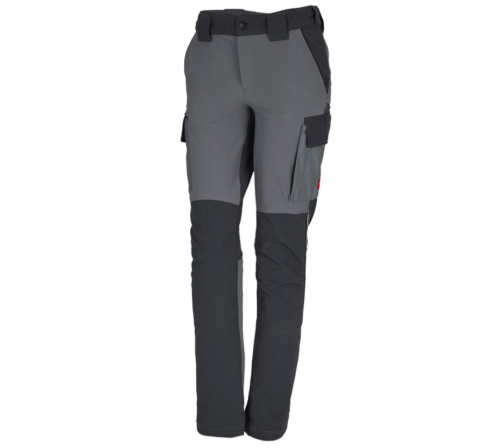 Hosen: Funktions Cargohose e.s.dynashield, Damen + zement/graphit