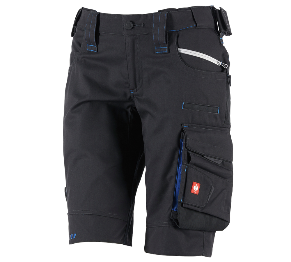 Pantaloni da lavoro: Short e.s.motion 2020, donna + grafite/blu genziana