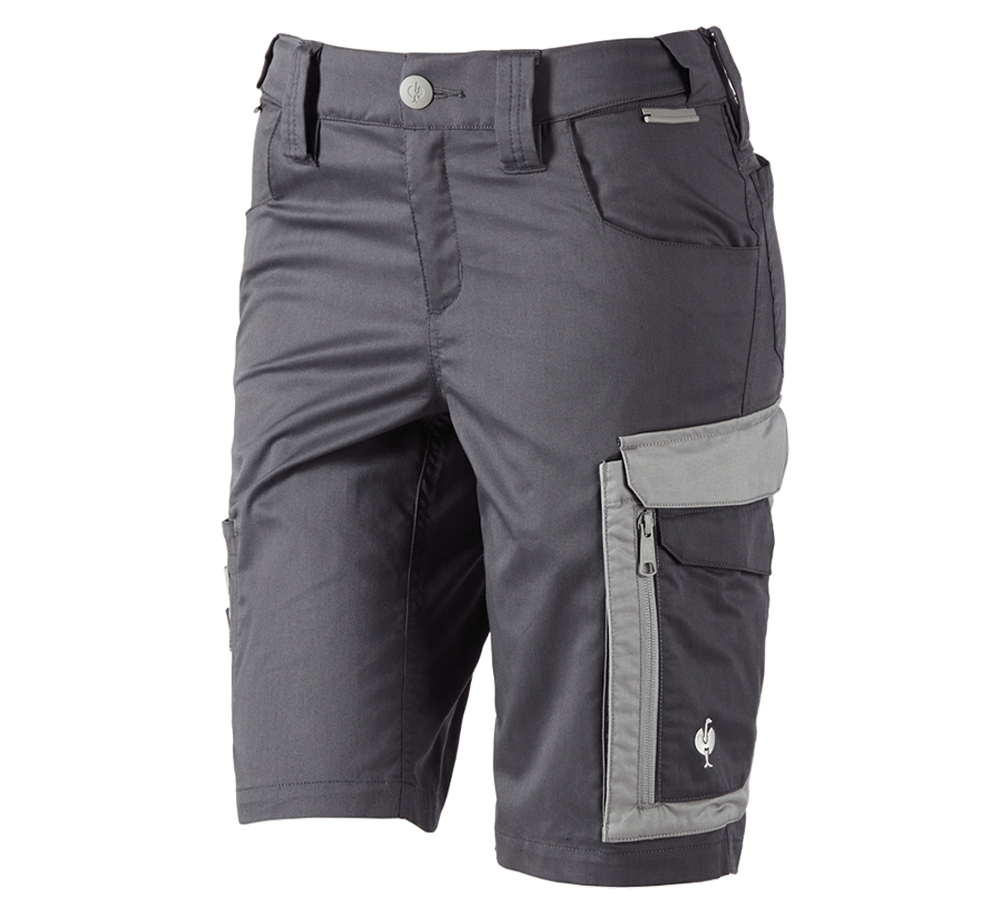 Hosen: Short e.s.concrete light, Damen + anthrazit/perlgrau