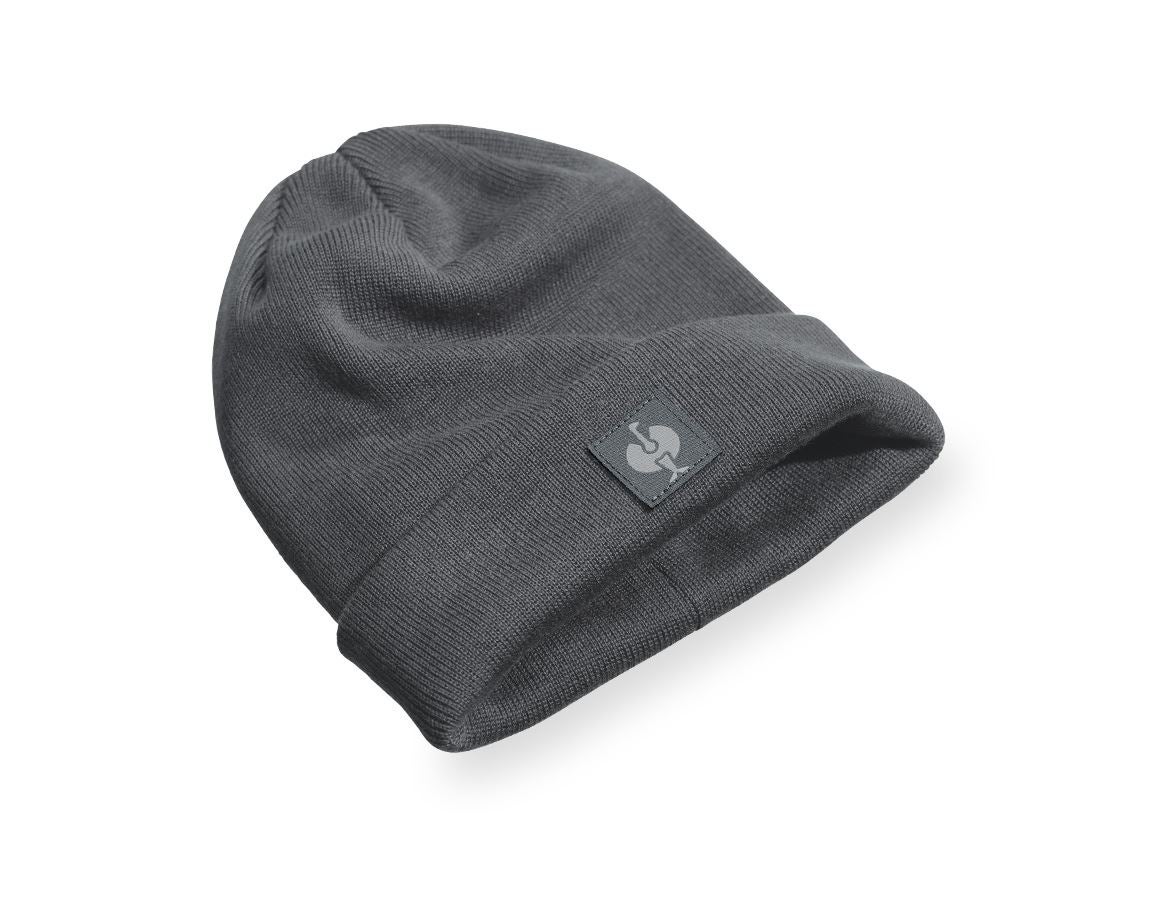 Accessori: Berretto in maglia e.s.iconic + grigio carbone