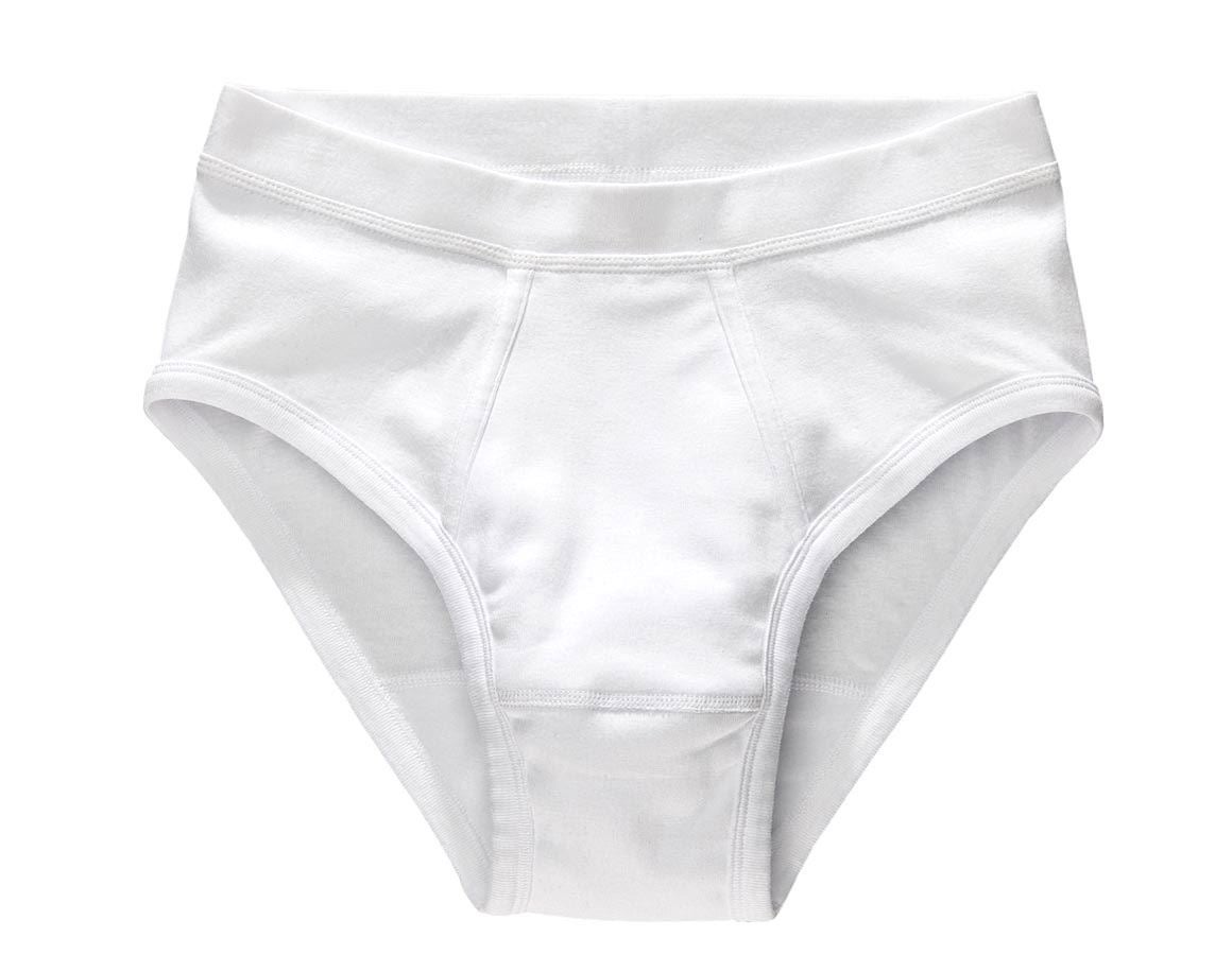 Unterwäsche | Thermokleidung: e.s. Slip Feinripp classic, 2er Pack + weiß