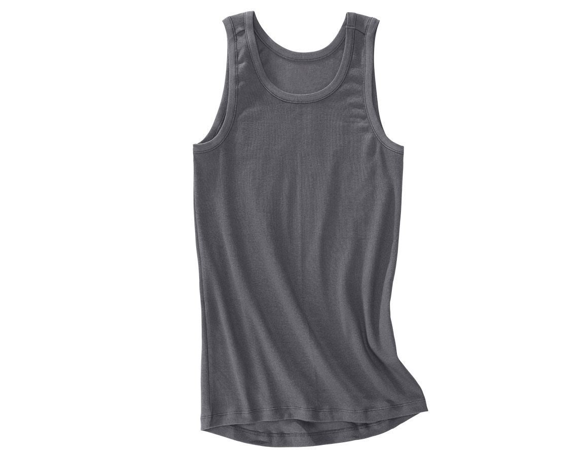 Unterwäsche | Thermokleidung: e.s. cotton rib Tank-Shirt + titan