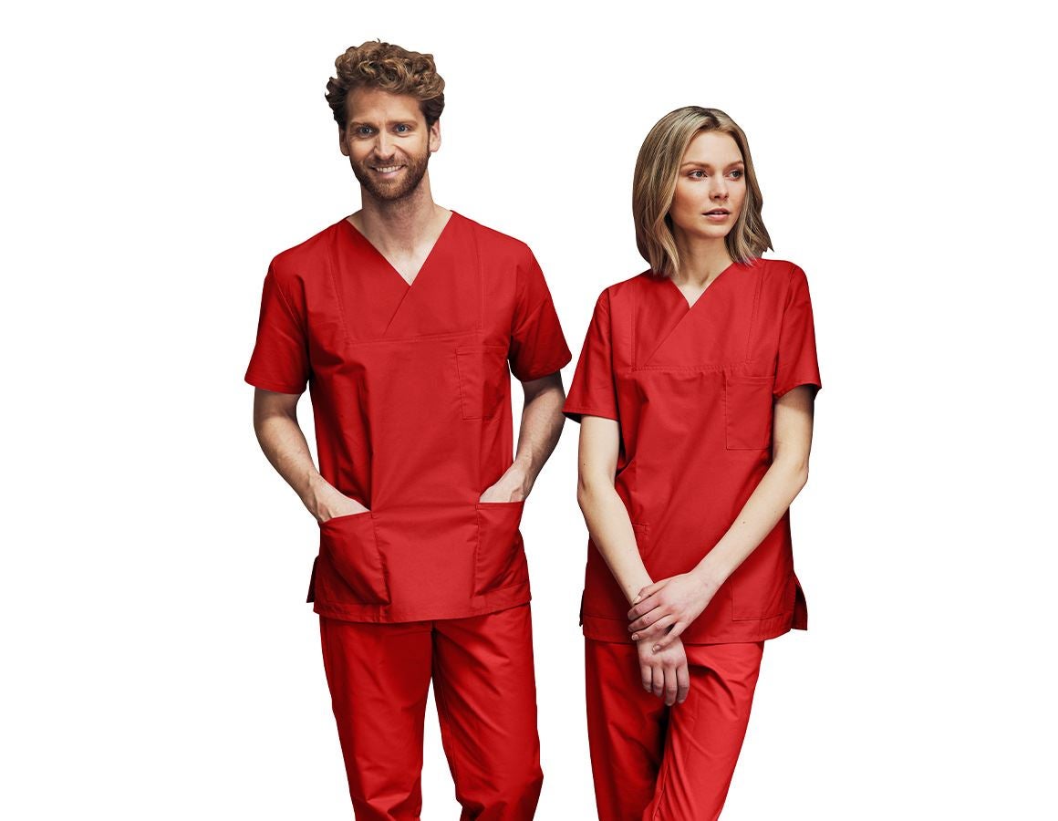 Maglie | Pullover | Bluse: Casacca per sala operatoria + rosso