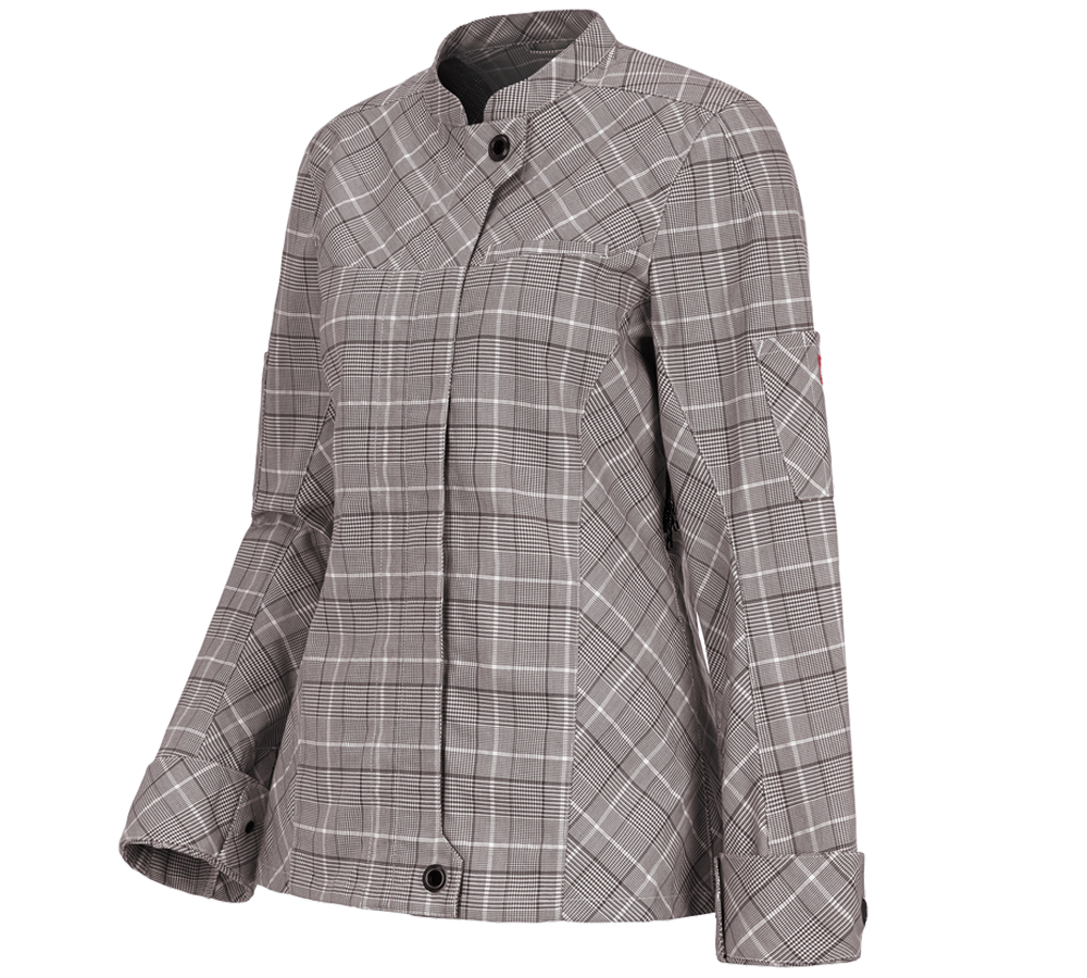 Themen: Berufsjacke langarm e.s.fusion, Damen + kastanie/weiß