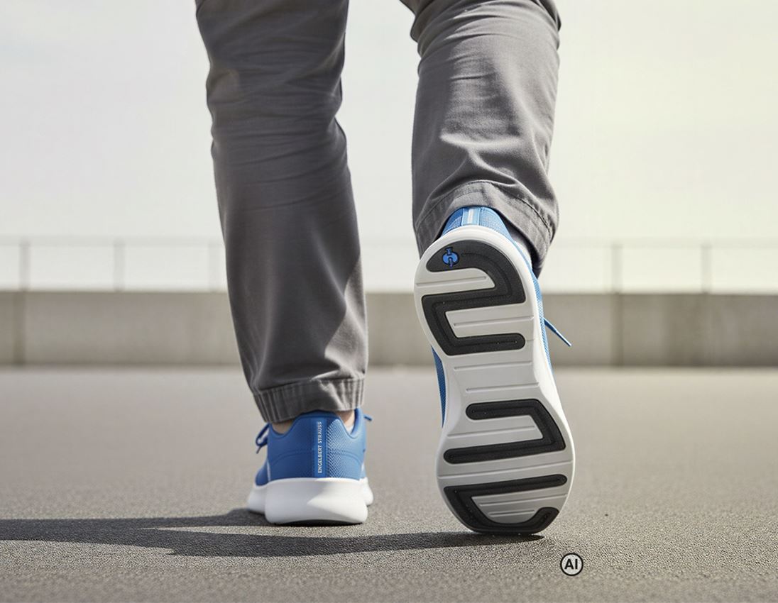 Generato / modificato con IA - SB: SB scarpe antinfortunistiche e.s. Taupo low + blu genziana/argento 4