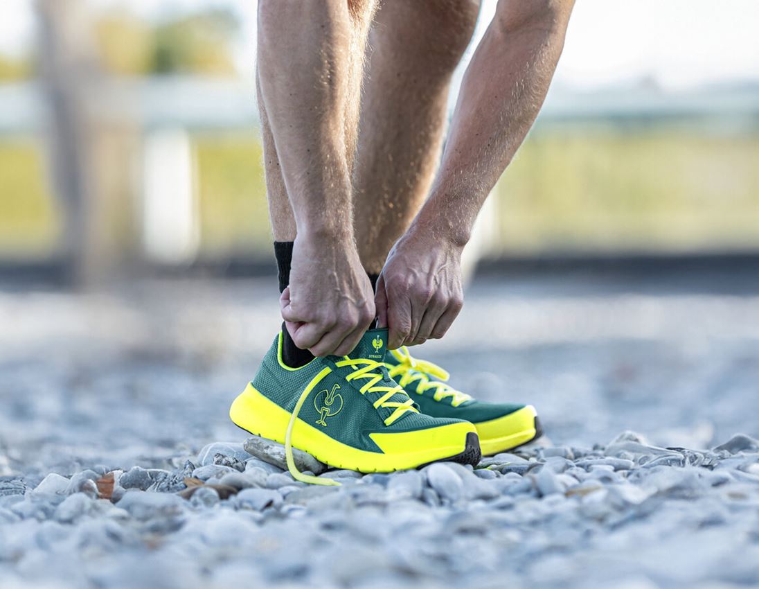 SB: SB Sicherheitsschuhe e.s. Taupo low + smaragdgrün/warngelb 1