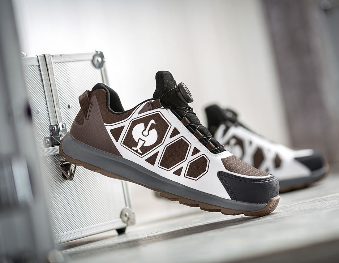 S1: S1 Sicherheitshalbschuhe e.s. Baham II low + kastanie/schwarz