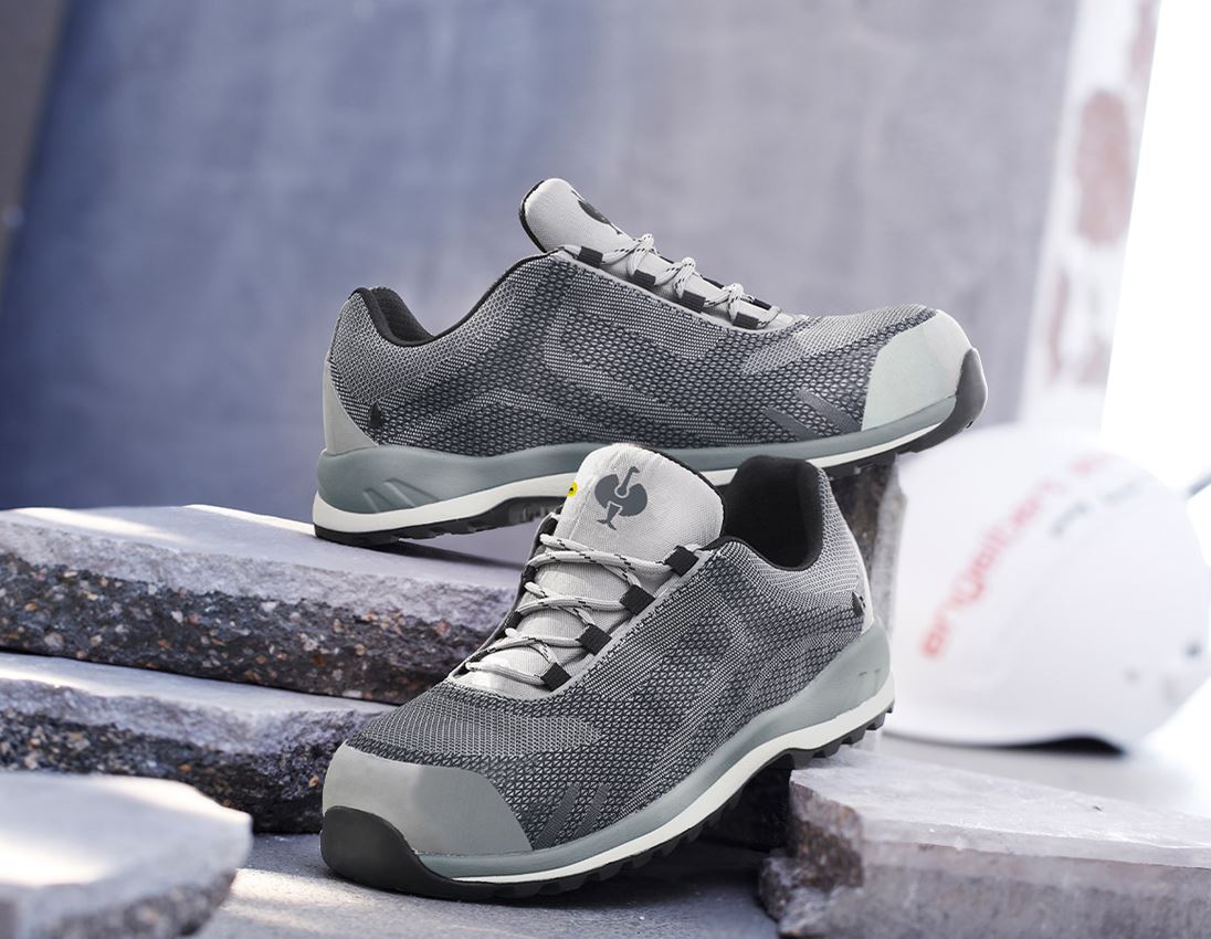 S3: e.s. S3 Sicherheitshalbschuhe Zardik low + weiß/platin