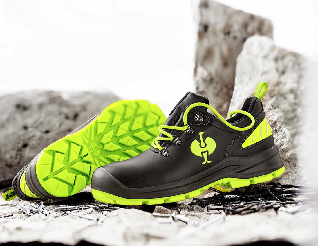 S3: S3 Sicherheitshalbschuhe e.s. Umbriel II low + schwarz/warngelb