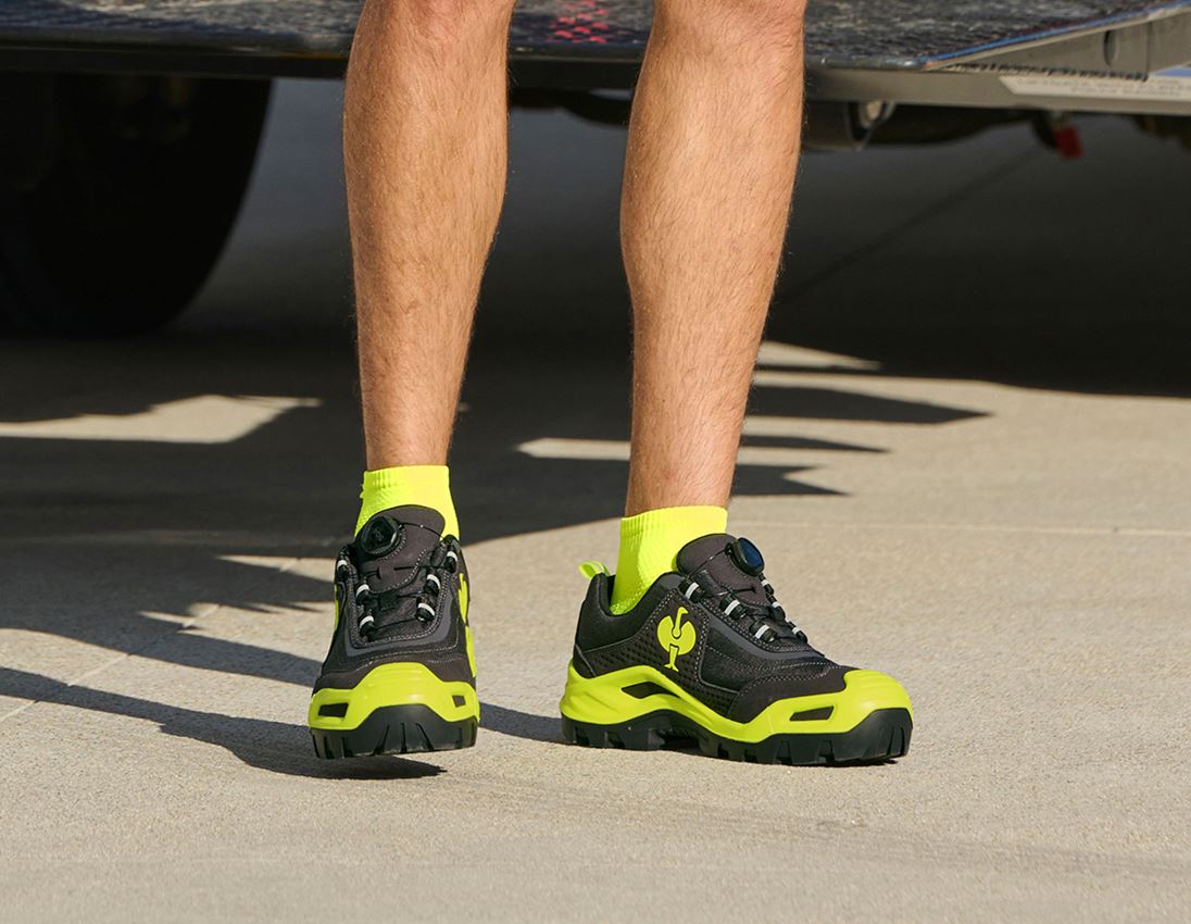 S3: S3 Sicherheitshalbschuhe e.s. Kastra II low + anthrazit/warngelb 1
