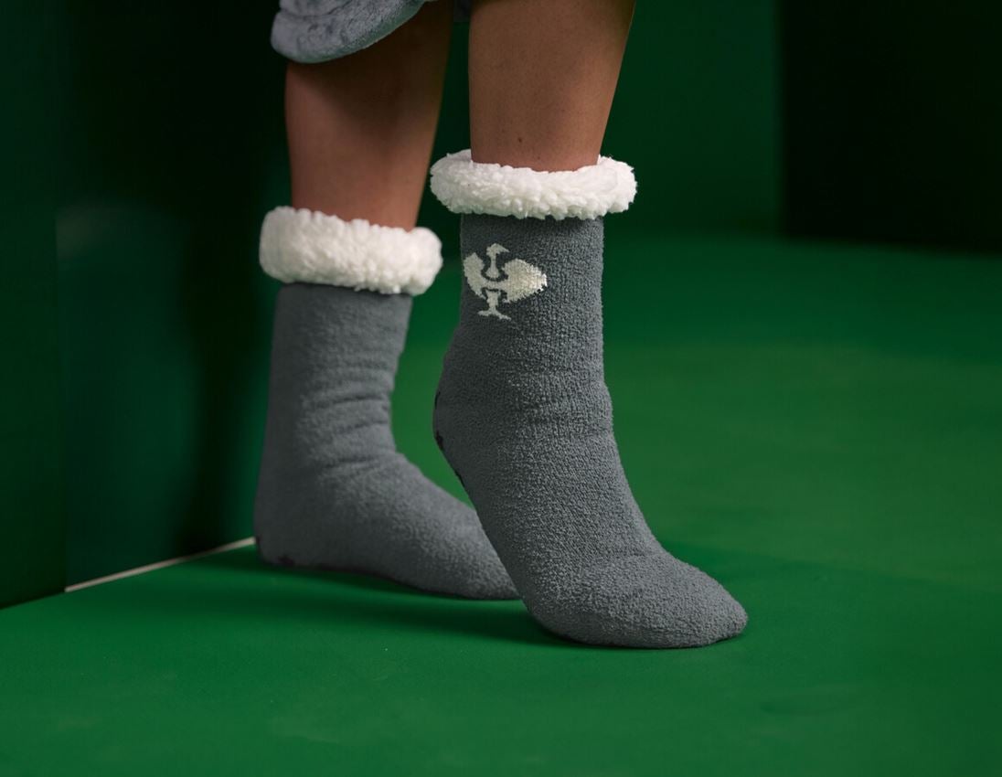 Socken | Strümpfe: e.s. Faserpelzsocke + nordicgrau