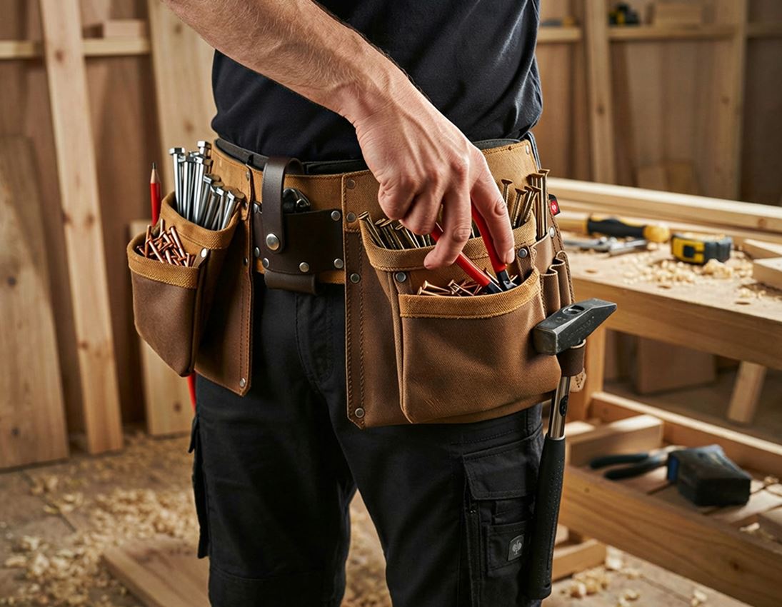 Accessoires: Werkzeugschürze, braun + braun