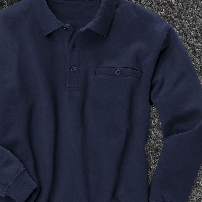 Shirts & Co.: e.s. Sweatshirt poly cotton Pocket + dunkelblau 2