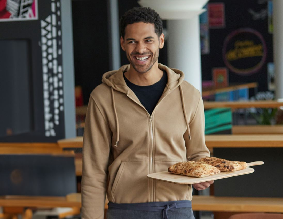 Themen: e.s. Hoody-Sweatjacke poly cotton + khaki 3