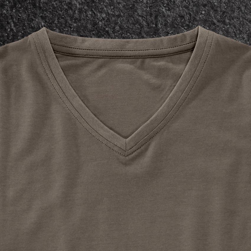 Shirts & Co.: e.s. T-Shirt cotton stretch V-Neck + stein 2