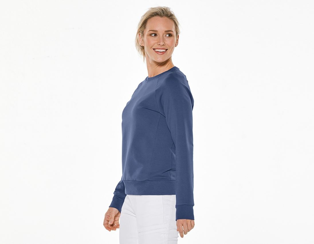 Geschenkideen: e.s. Sweatshirt cotton stretch, Damen + kobalt 1