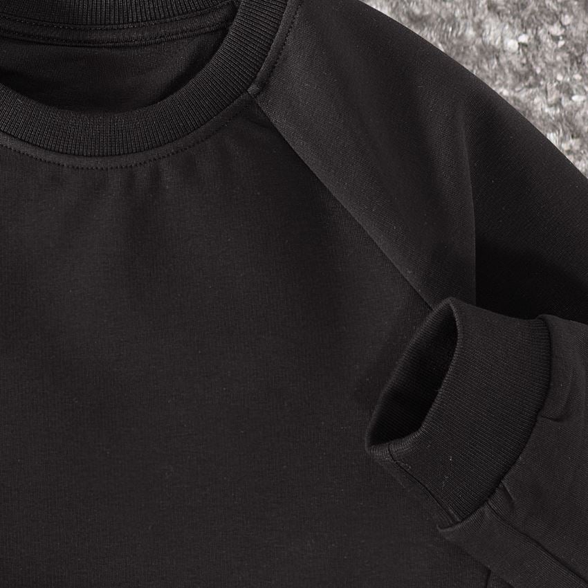 Shirts & Co.: e.s. Sweatshirt cotton stretch, Kinder + schwarz 2