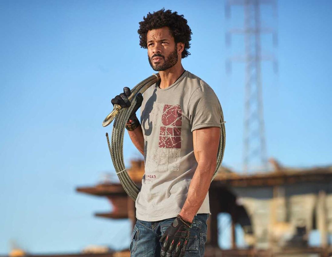 Themen: e.s. T-Shirt denim workwear + taupe vintage 3