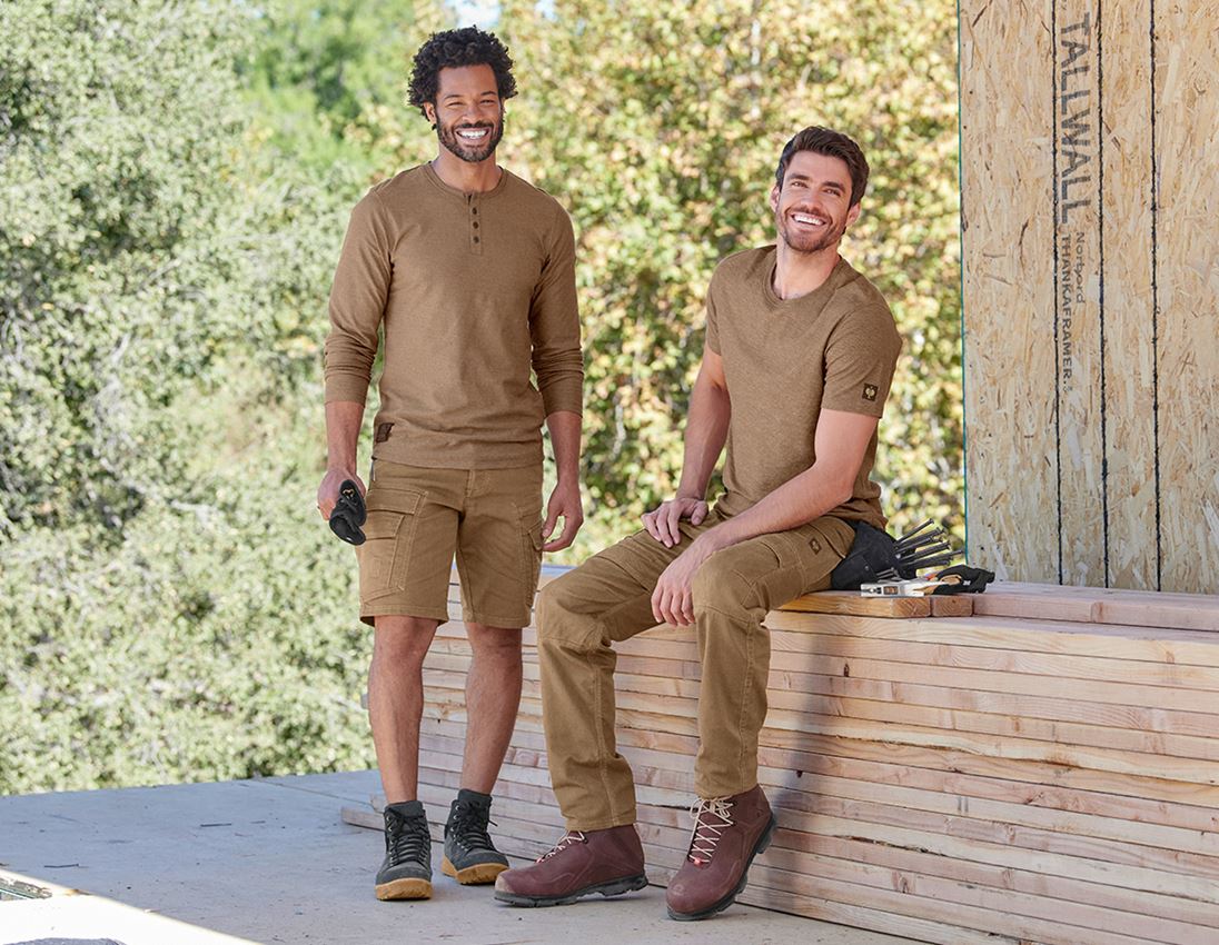 Shirts & Co.: Longsleeve e.s.vintage + sepia melange 2