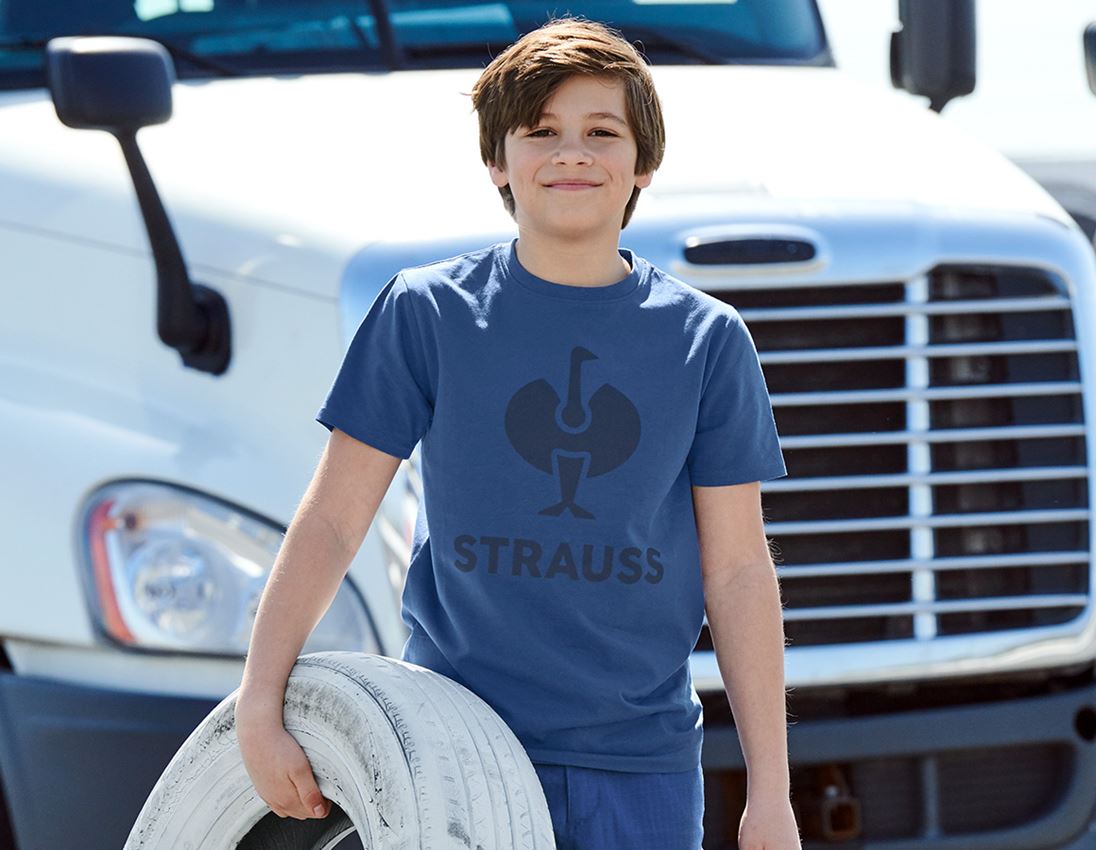 Shirts & Co.: T-Shirt e.s.concrete, Kinder + alkaliblau