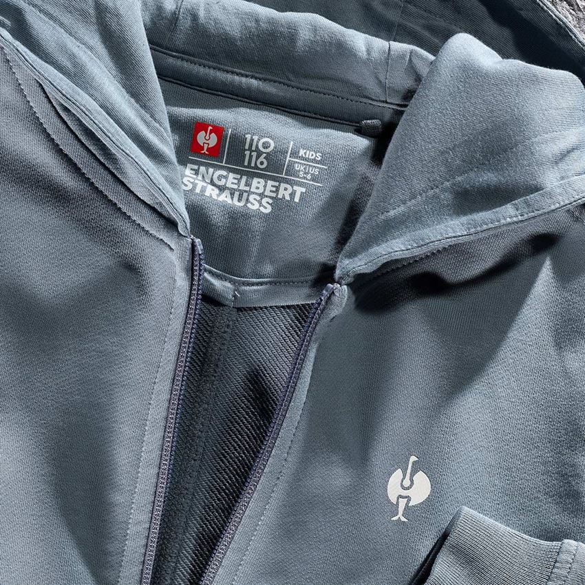 Shirts & Co.: Kapuzensweatjacke e.s.motion ten, Kinder + rauchblau vintage 2