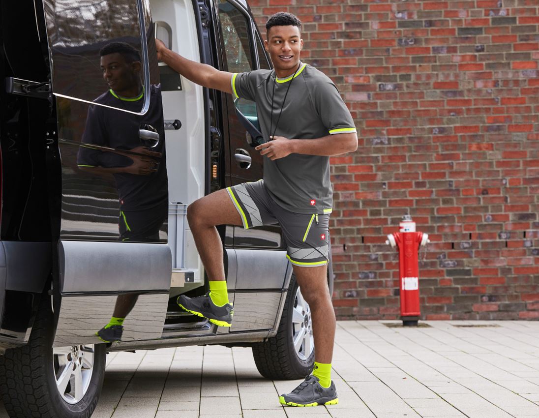 Themen: Funktions T-Shirt e.s.ambition + anthrazit/warngelb 5