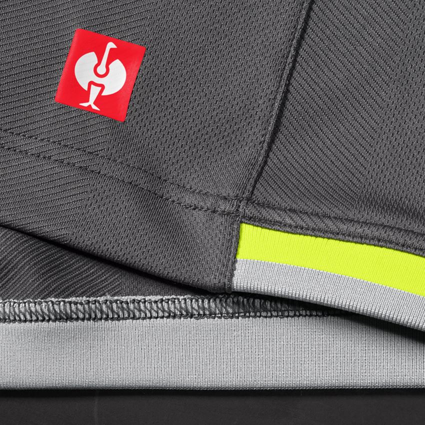 Themen: Funktions T-Shirt e.s.ambition + anthrazit/warngelb 2