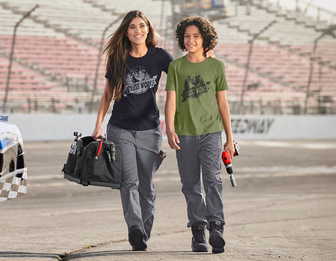 Shirts & Co.: T-Shirt e.s.iconic works, Kinder + berggrün 3