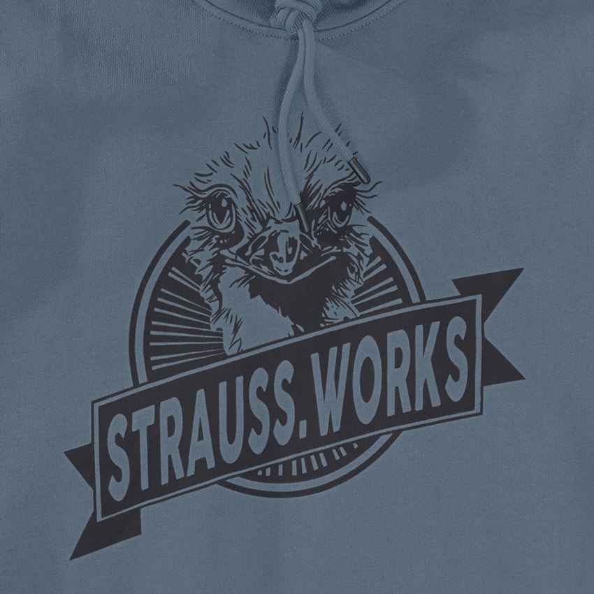 Shirts & Co.: Hoody-Sweatshirt e.s.iconic works, Damen + oxidblau 2