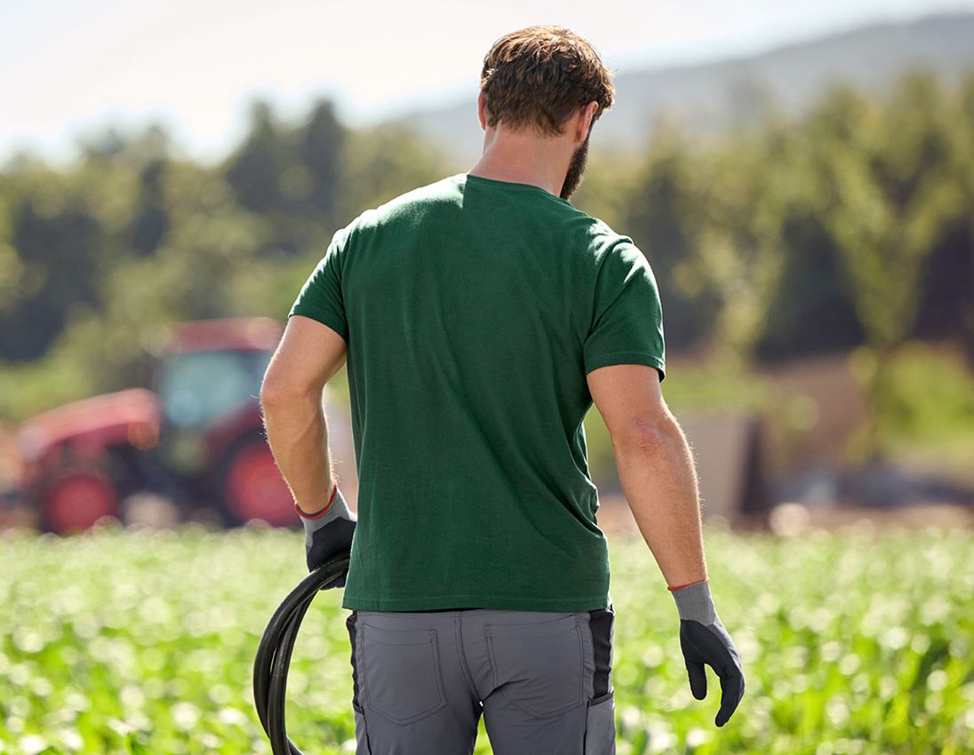 Shirts & Co.: e.s. Piqué-T-Shirt cotton light + grün 3