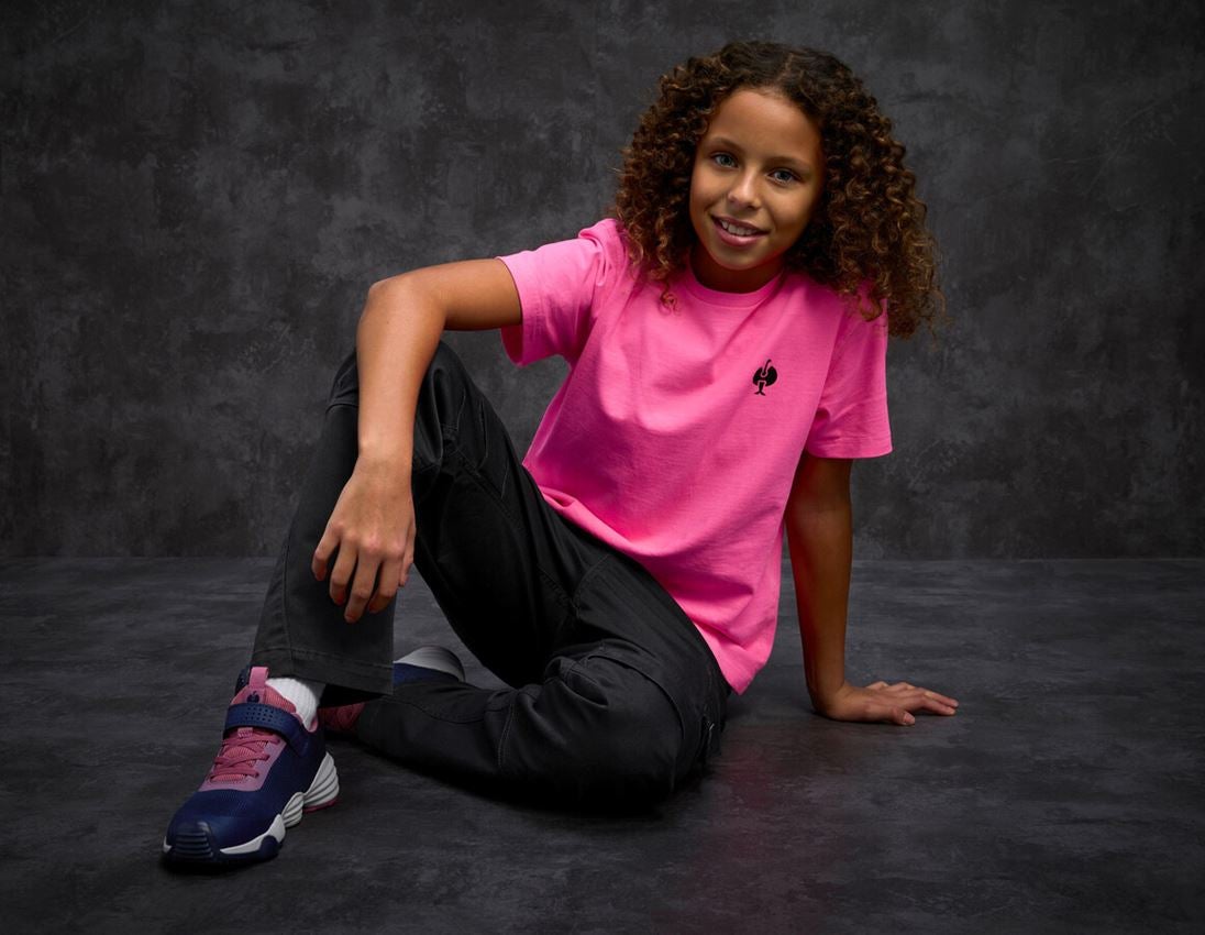 Shirts & Co.: e.s. T-Shirt neon, Kinder + neonpink vintage 1