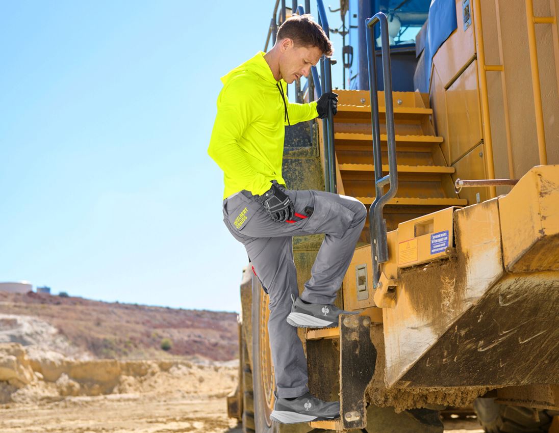 Shirts & Co.: Visibility Funktions Hoody-Longsleeve UV e.s.trail + warngelb/schwarz 2