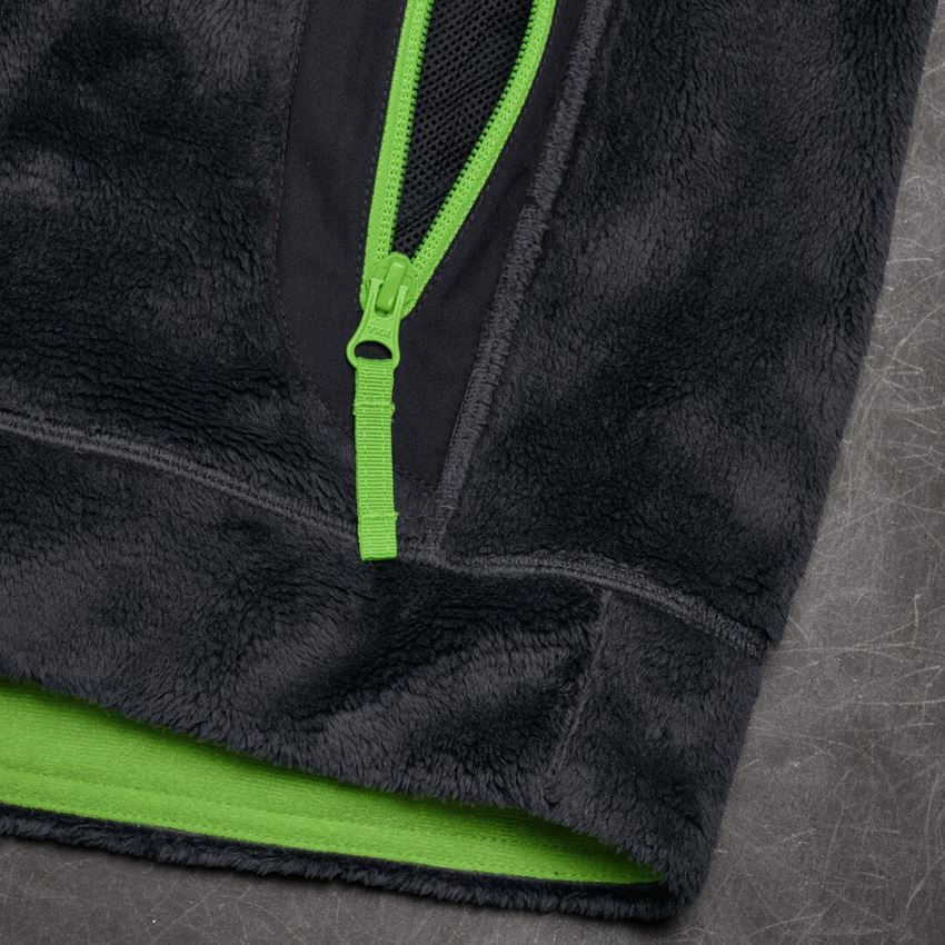 Shirts & Co.: Troyer Highloft e.s.motion 2020 + schwarz/seegrün 2