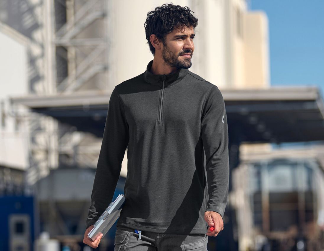 Shirts & Co.: Troyer e.s.vintage + schwarz