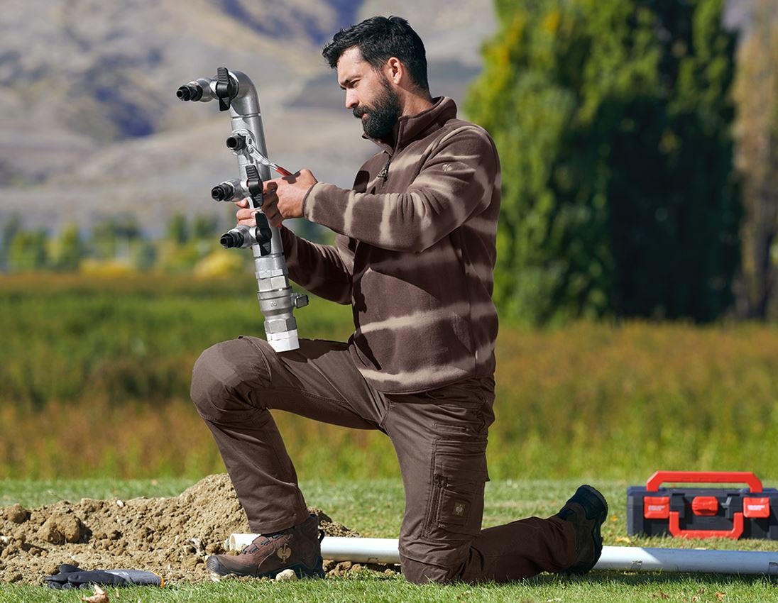 Themen: Fleece Troyer tie-dye e.s.motion ten + kastanie/pekanbraun 1