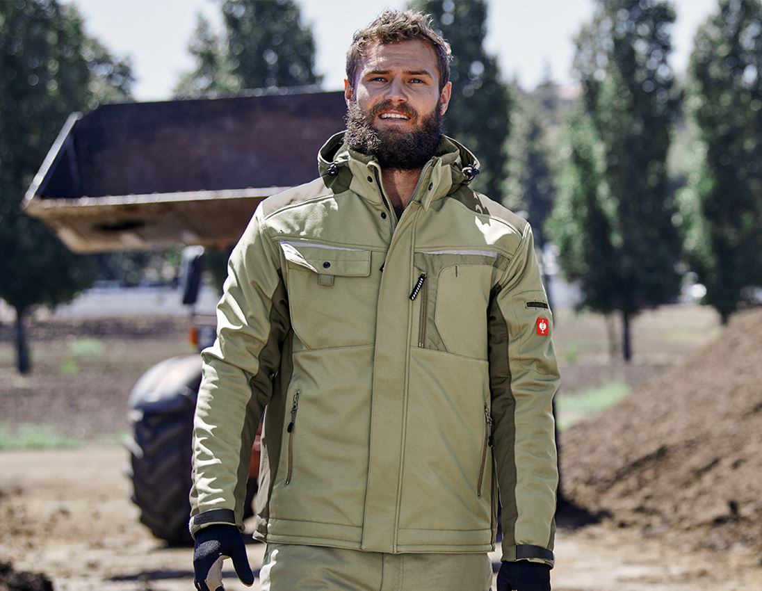 Jacken: Softshelljacke e.s.motion + schilf/moos
