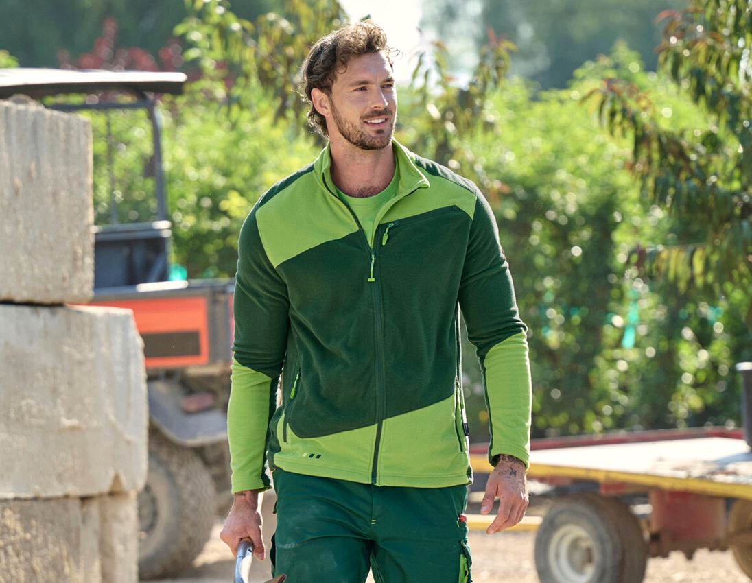 Jacken: Fleece Jacke e.s.motion 2020 + grün/seegrün