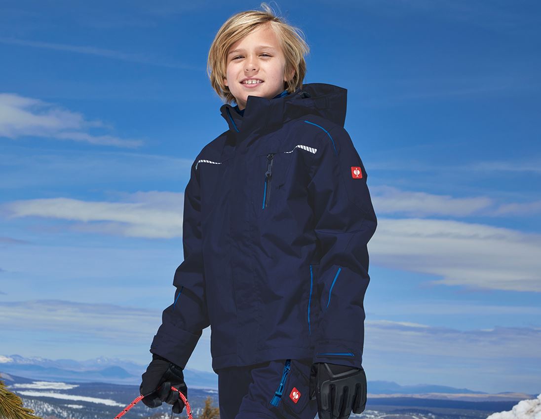 Jacken: 3 in 1 Funktionsjacke e.s.motion 2020, Kinder + dunkelblau/atoll