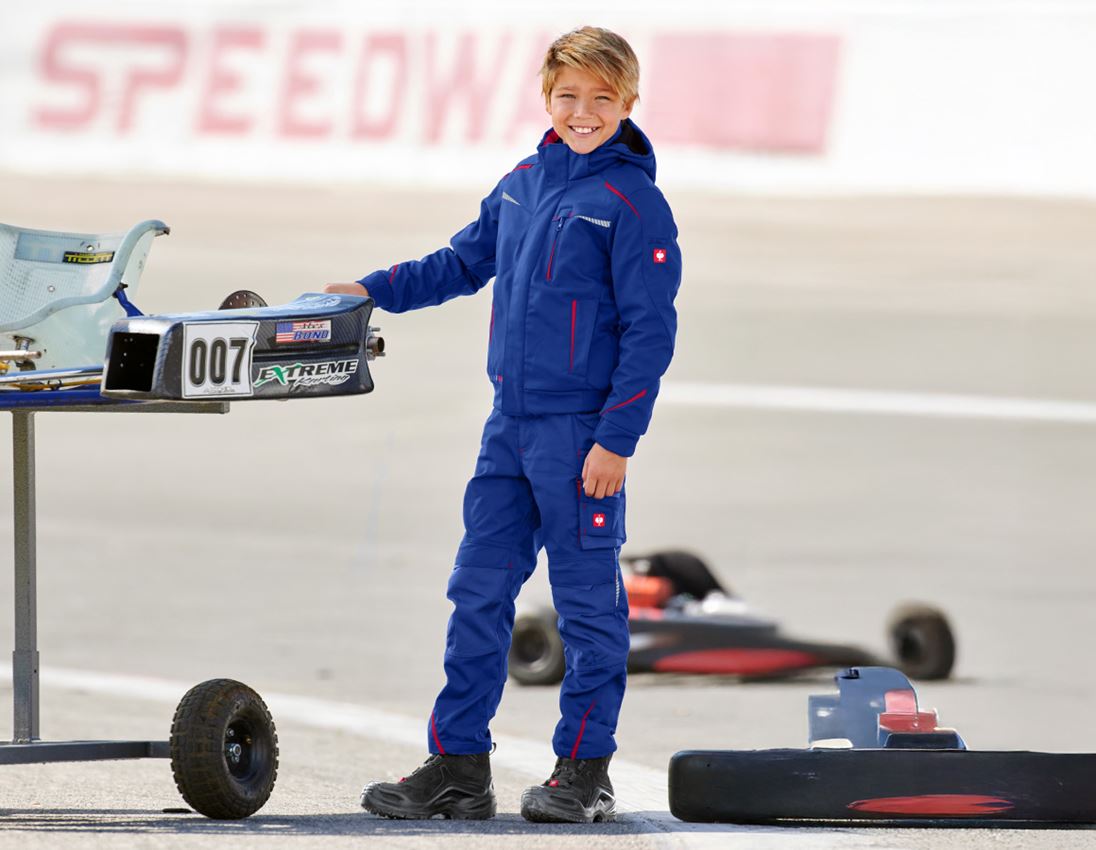 Jacken: Winter Softshelljacke e.s.motion 2020, Kinder + kornblau/feuerrot 2