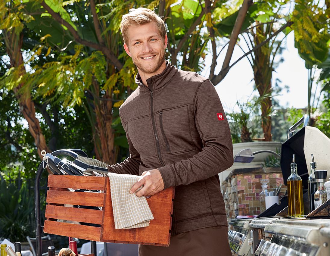 Themen: Jacke isocell e.s.dynashield + kastanie melange 1