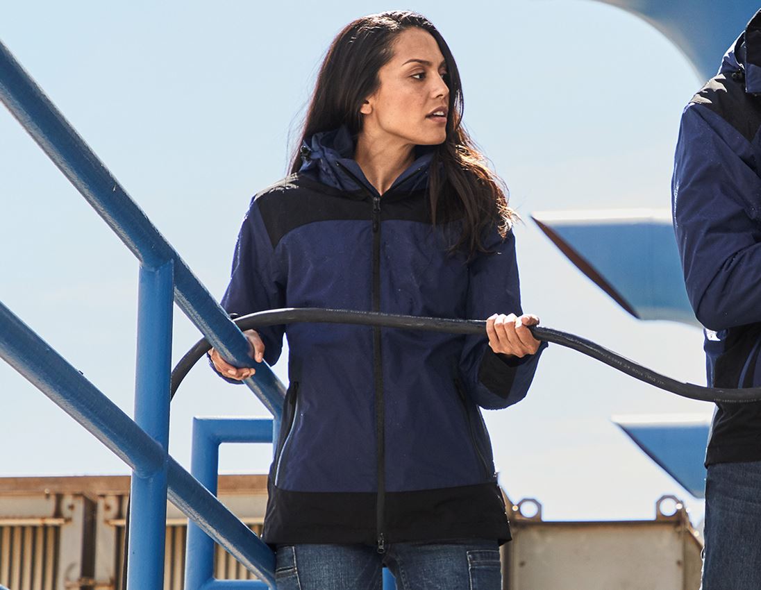 Jacken: e.s. 3 in 1 Damen Funktionsjacke + dunkelblau/schwarz
