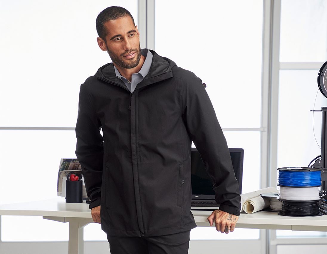 Jacken: e.s. Funktions-Jacke CI + schwarz
